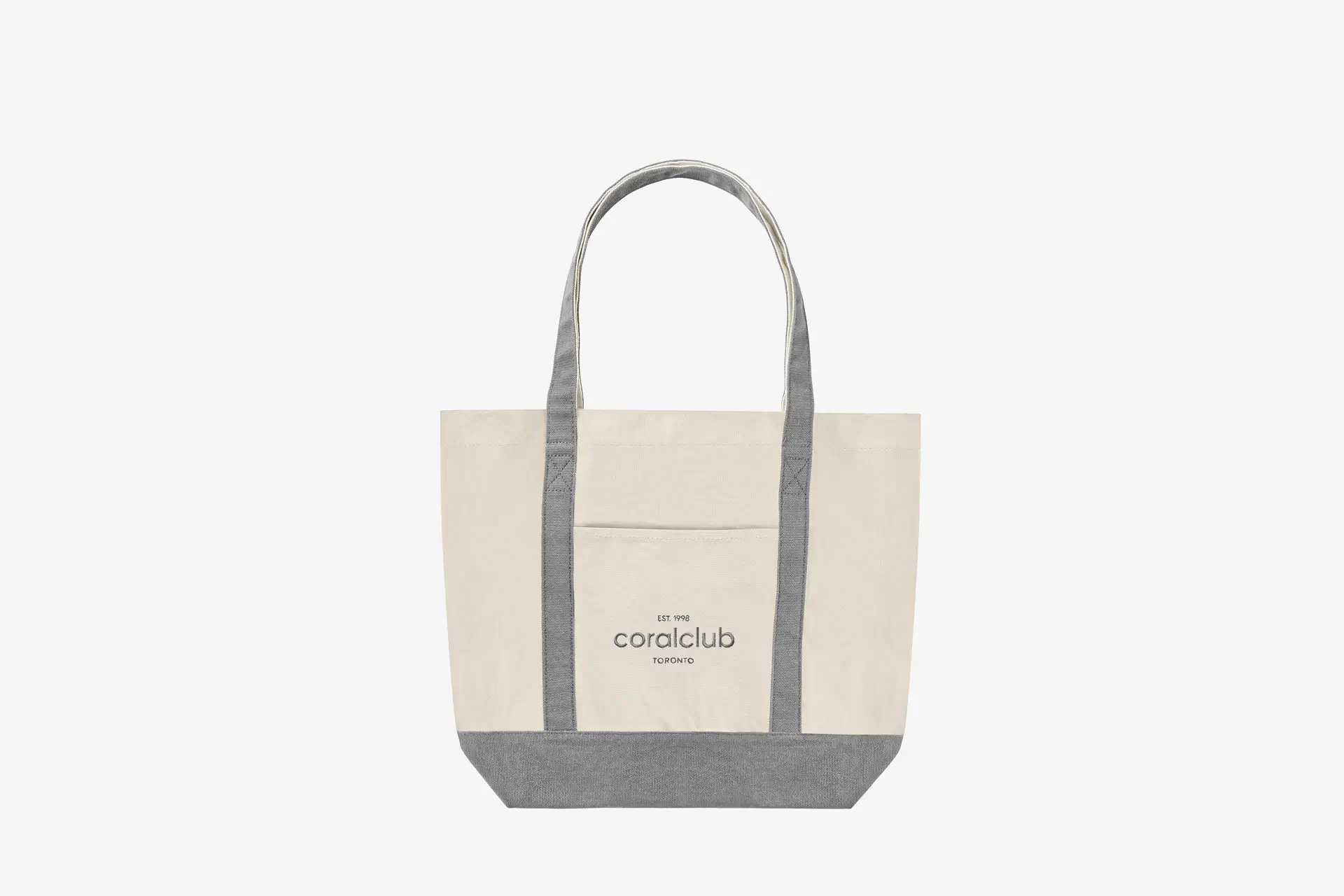 Borsa in tessuto, grigia