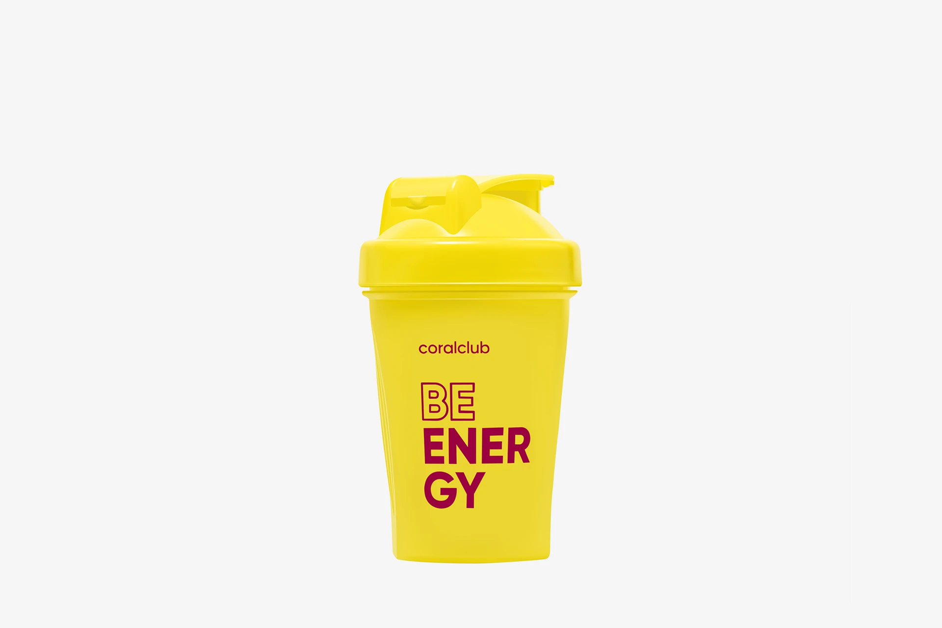 Shaker Coral Club Be energy 400 ml, giallo