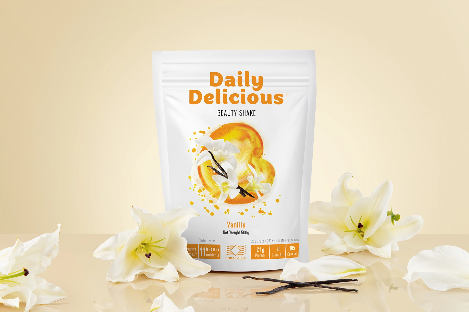 Daily Delicious Beauty Shake, 500 g / 20 portions
