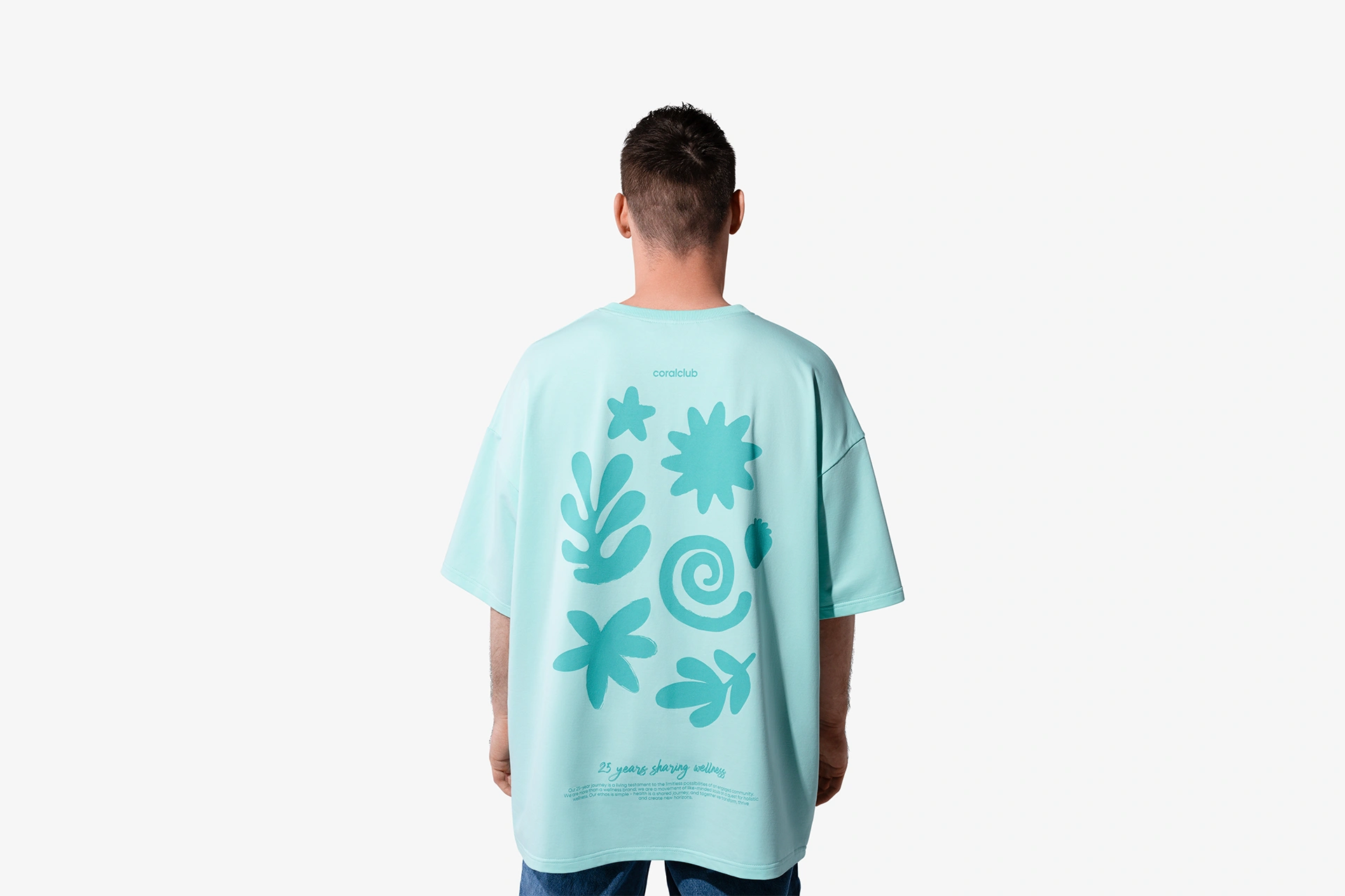 T-shirt oversize, menta