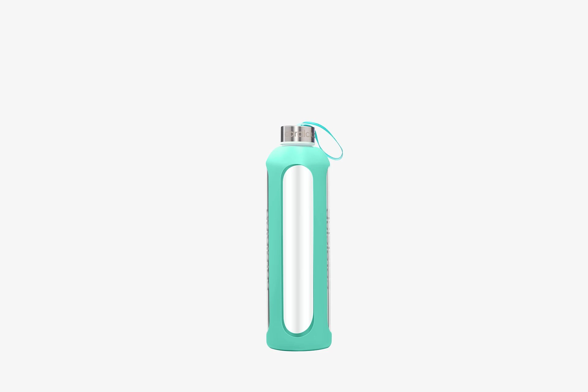 Clear Water glass bottle, mint