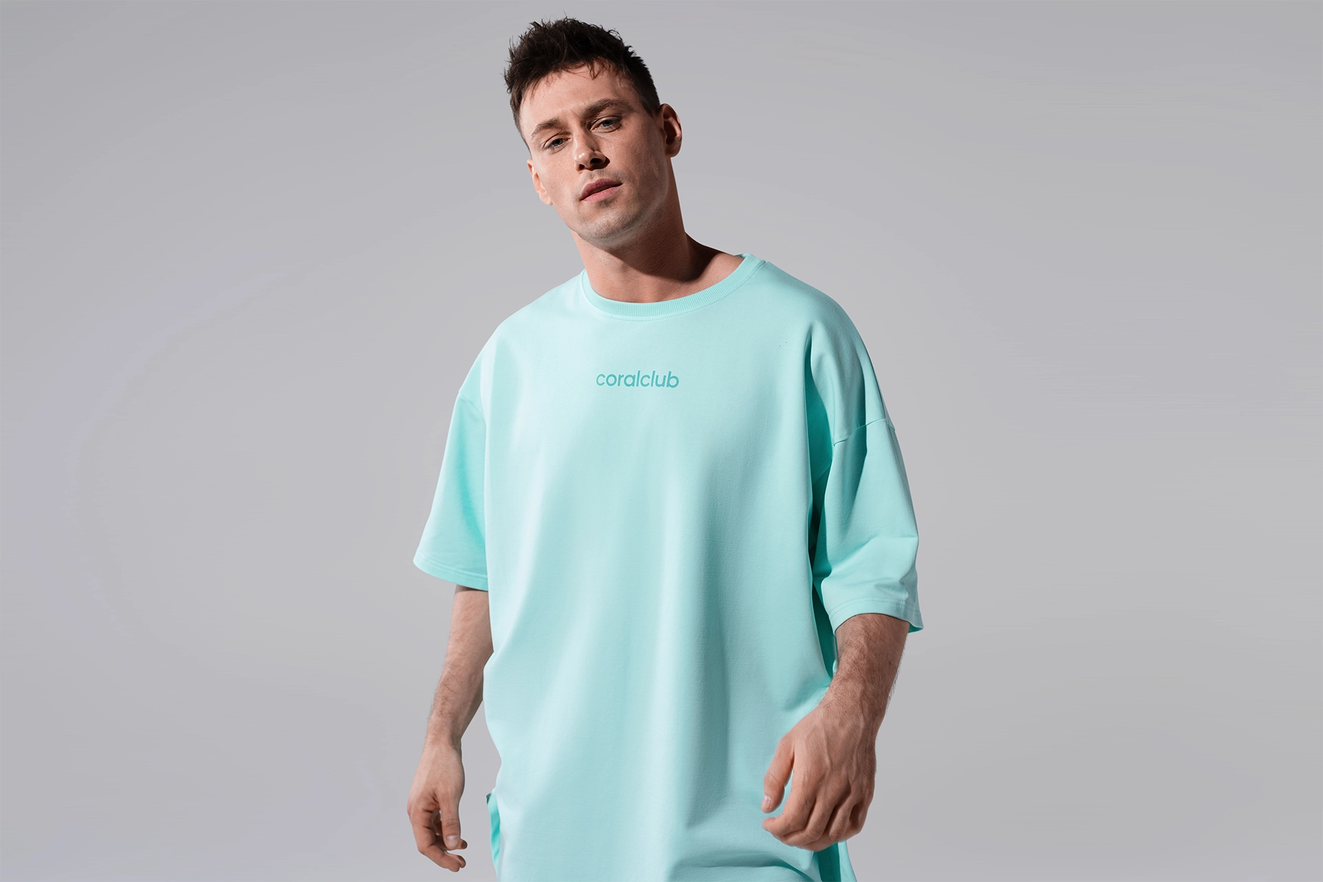 T-shirt oversize, menta