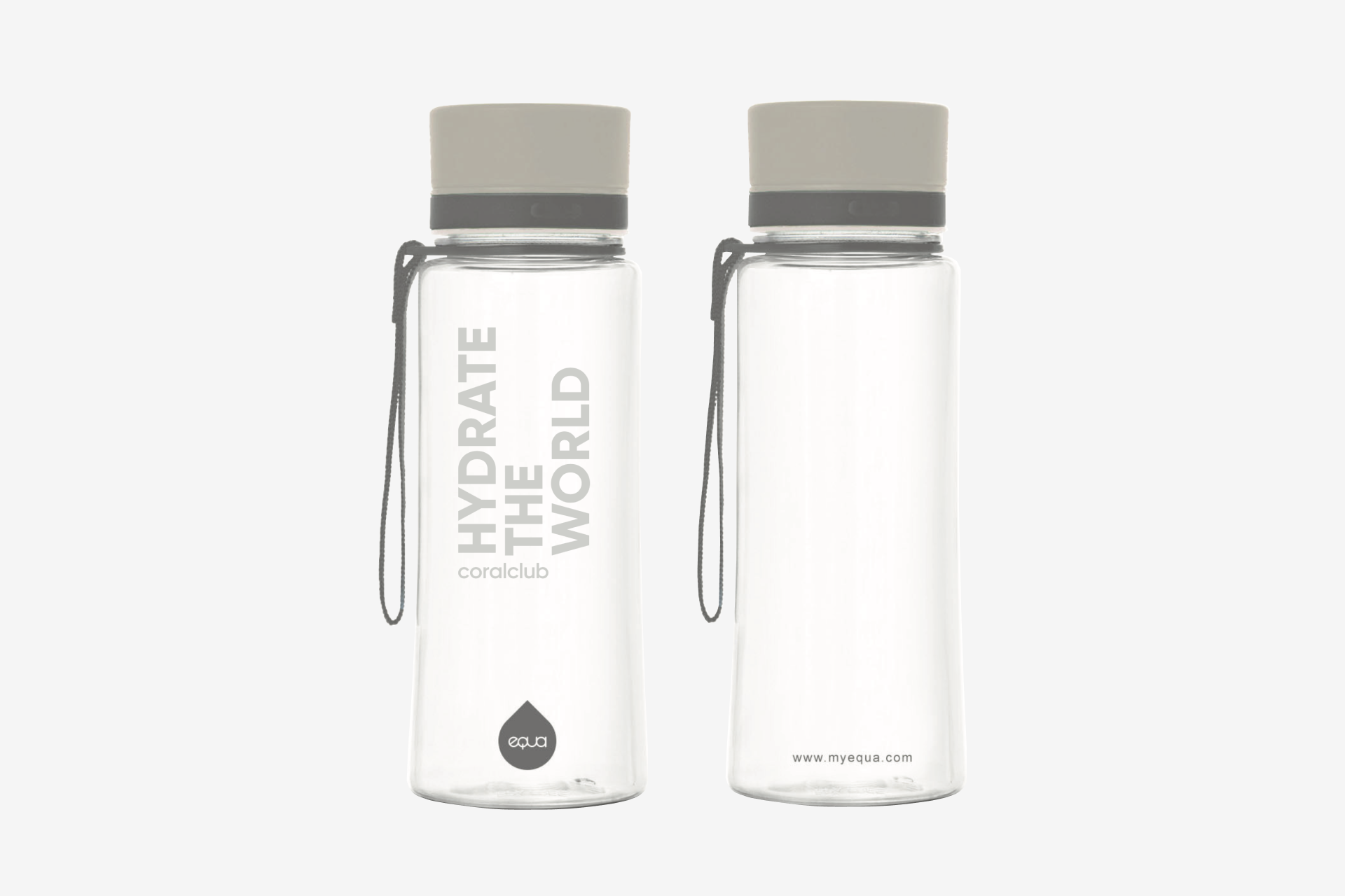 plastic equa bottle gray