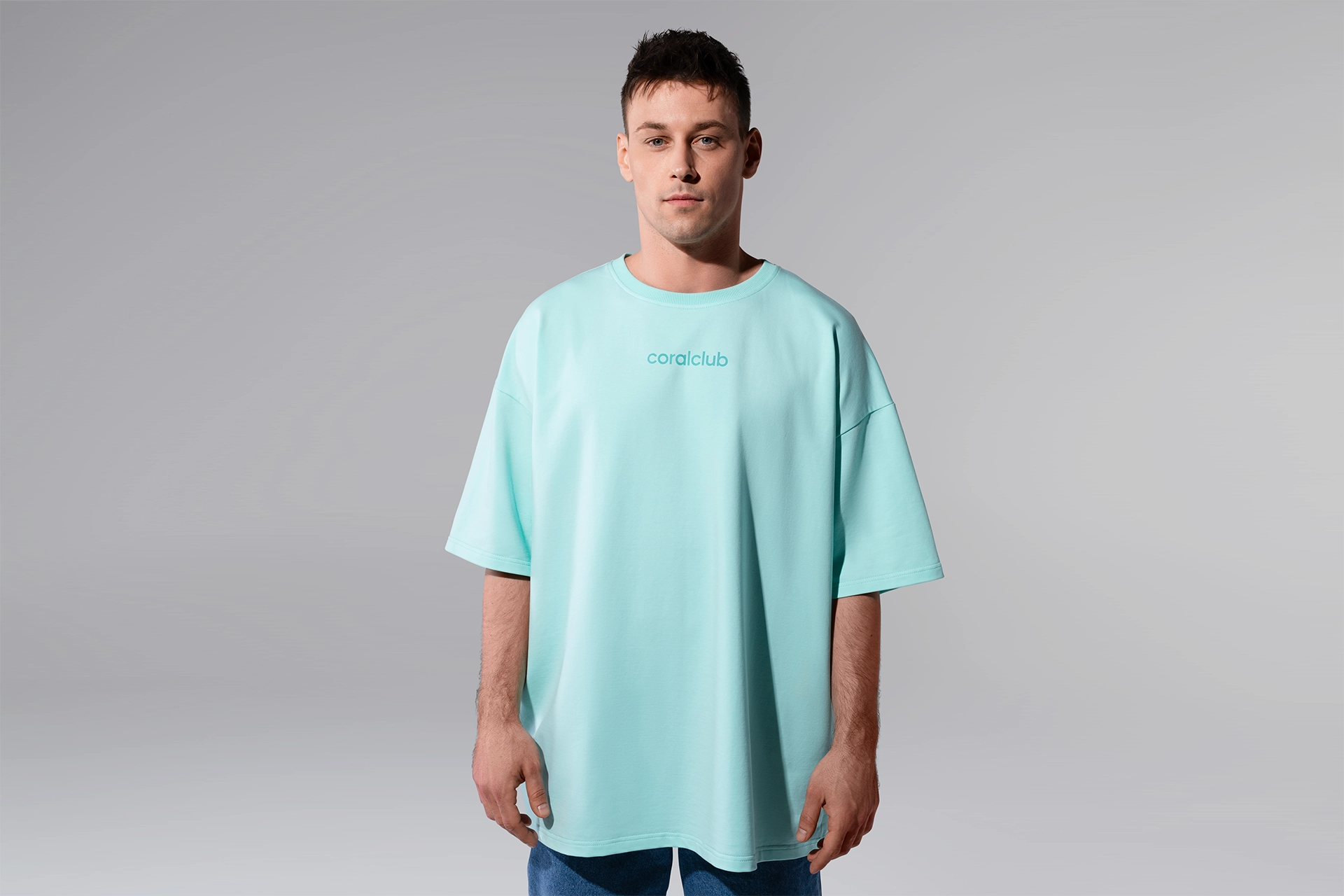 T-shirt oversize, menta